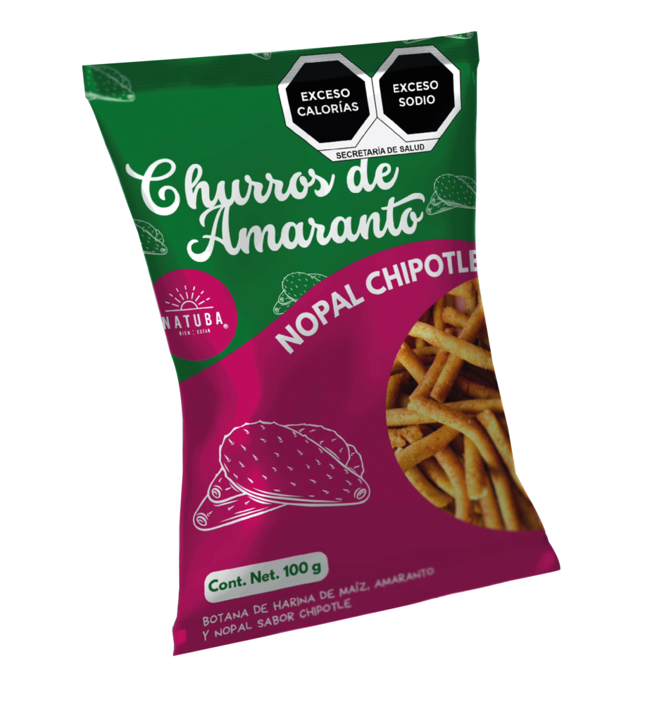 Churritos De Nopal Con Chipotle G Natuba