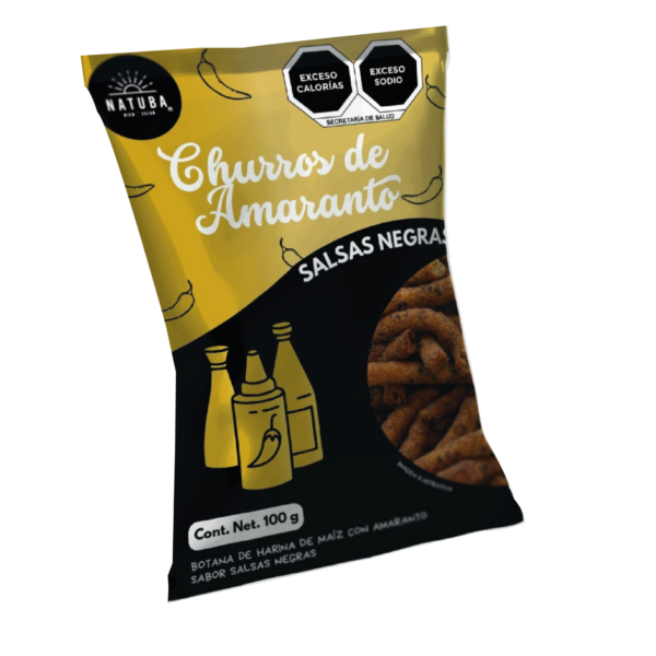 Churritos de Amaranto Salsas Negras 100 g